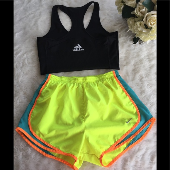 Nike Pants - Nike Dri-Fit Shorts Yellow with Blue Lining